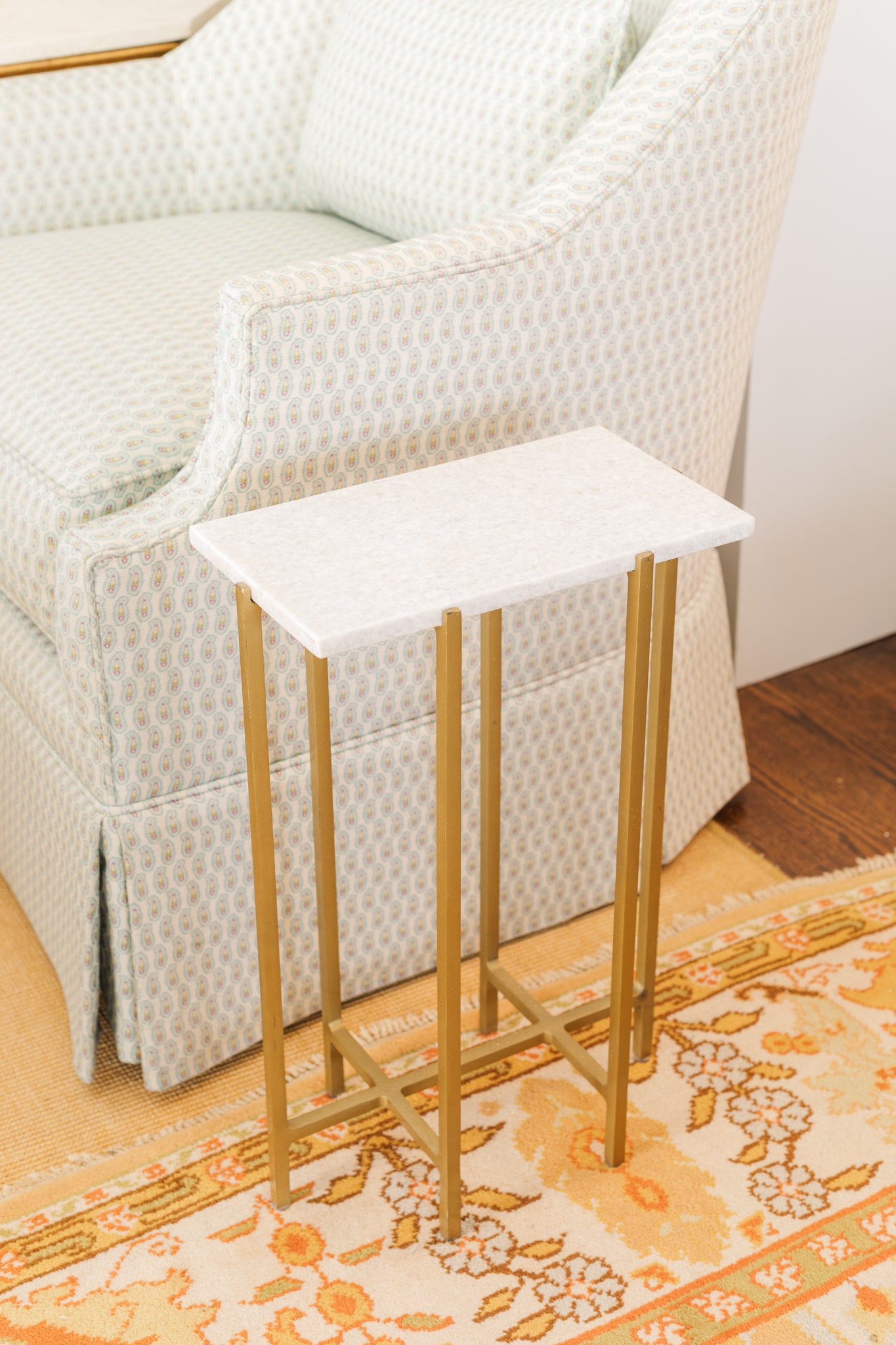 Rectangular Marble Drink Table