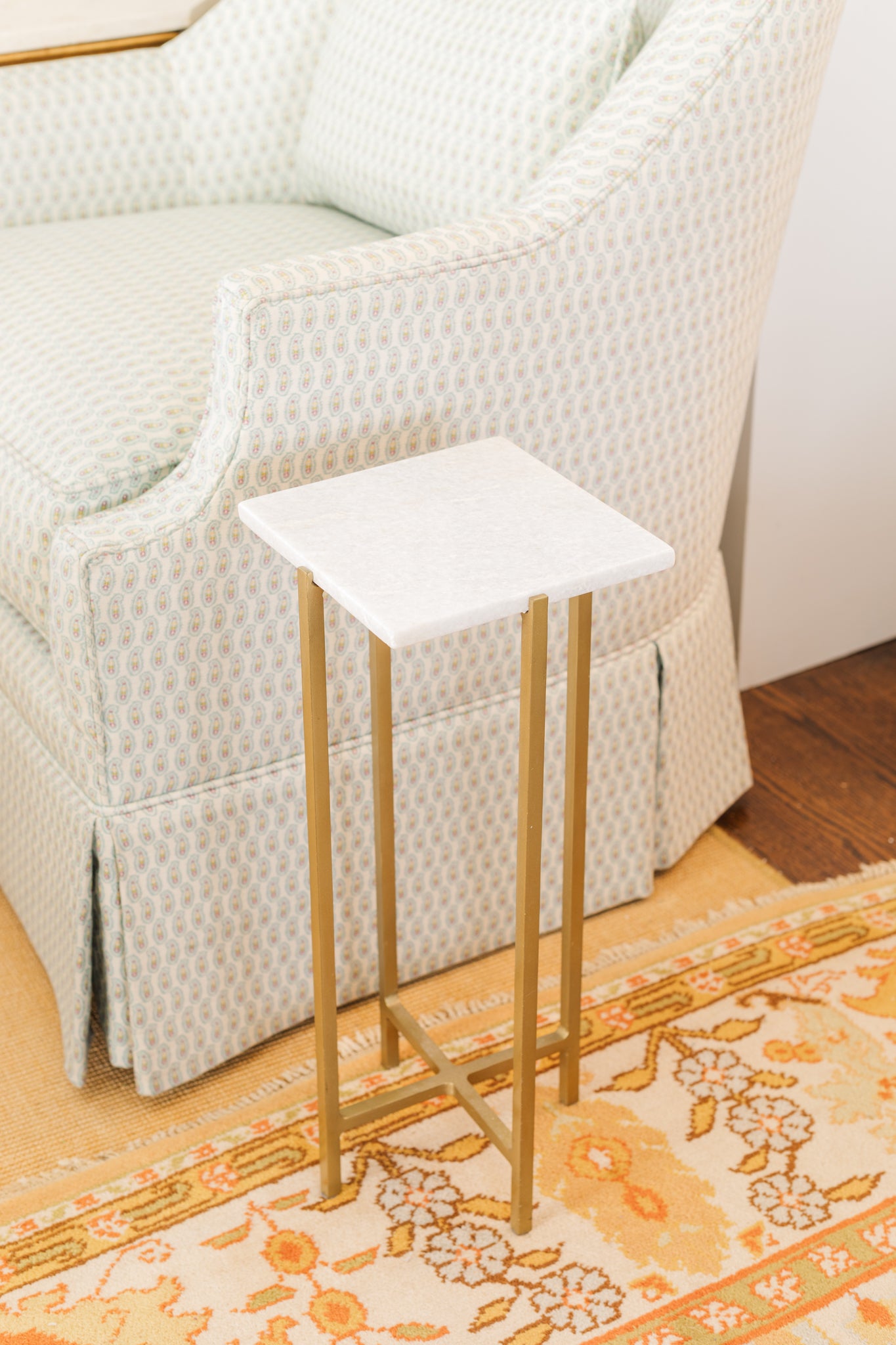 Square Marble Drink Table
