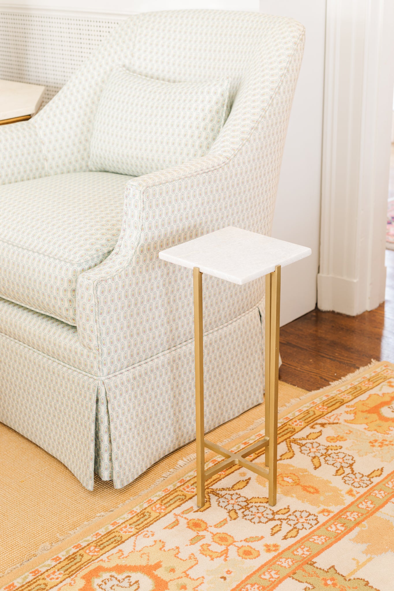Square Marble Drink Table