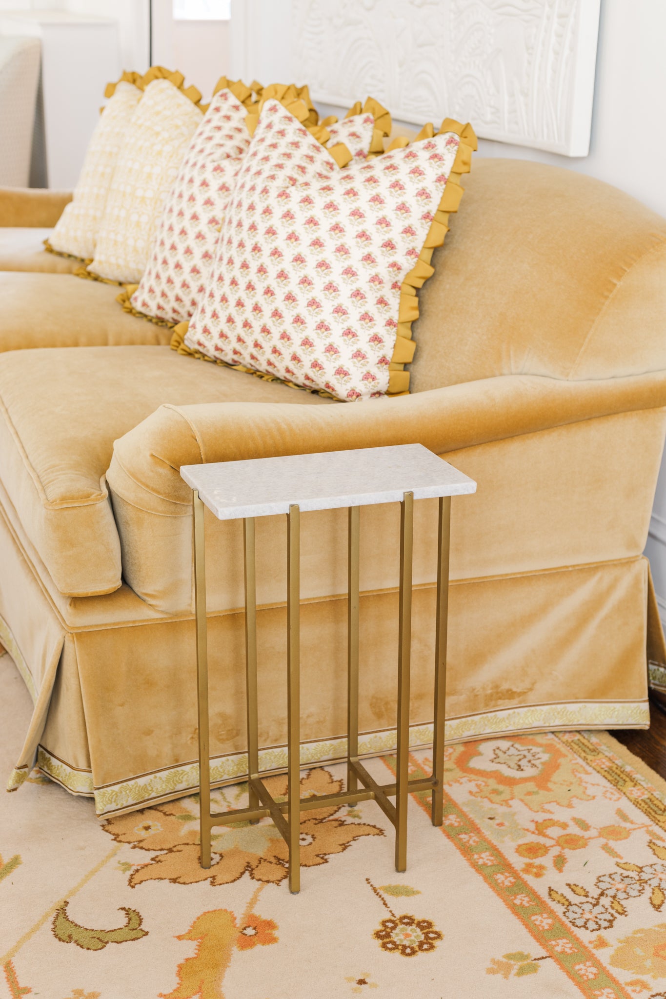 Rectangular Marble Drink Table