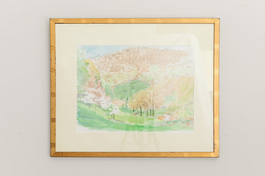 Pastel Watercolor of Landscape