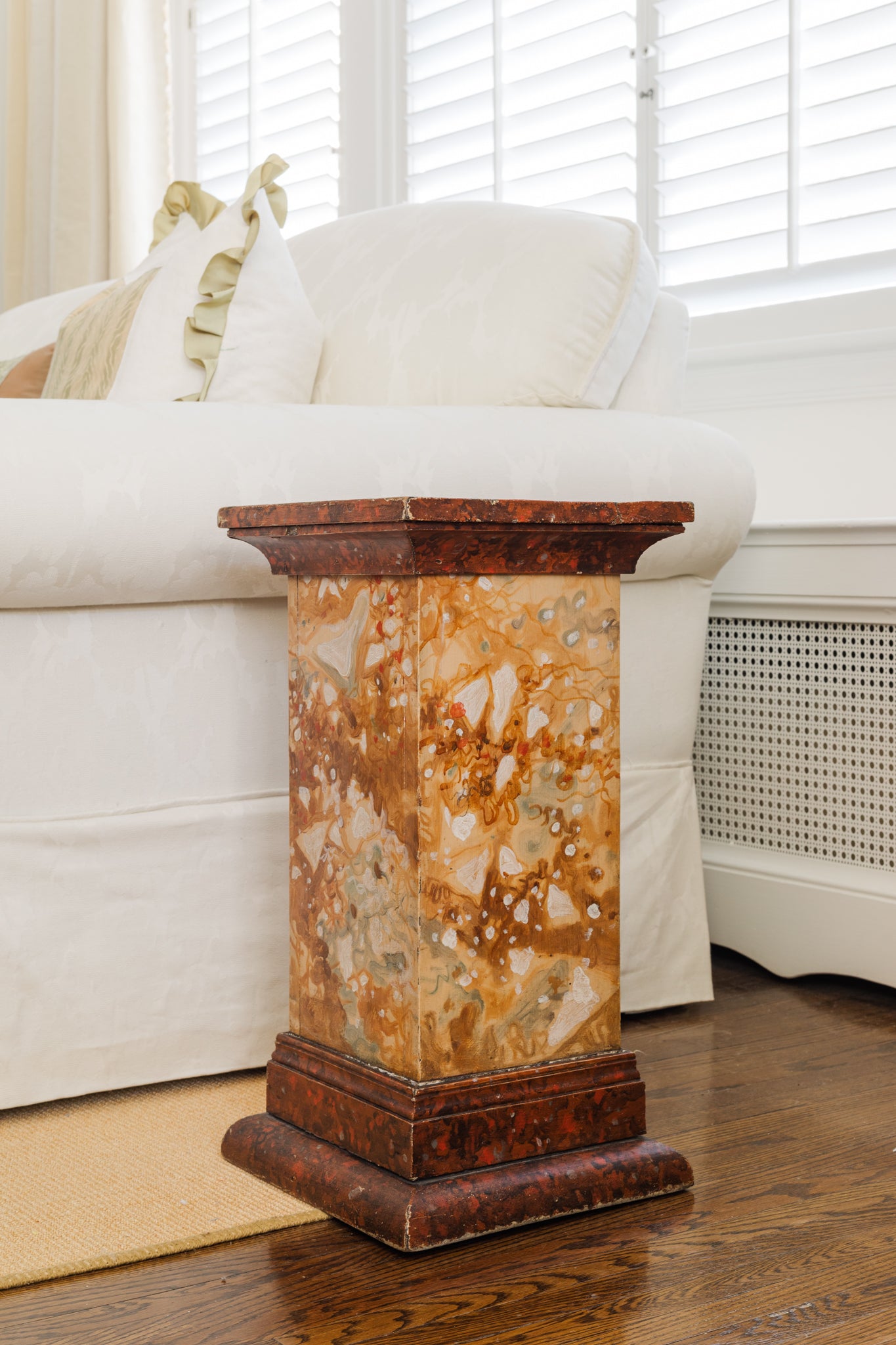 Antique Pedestal Drink Table