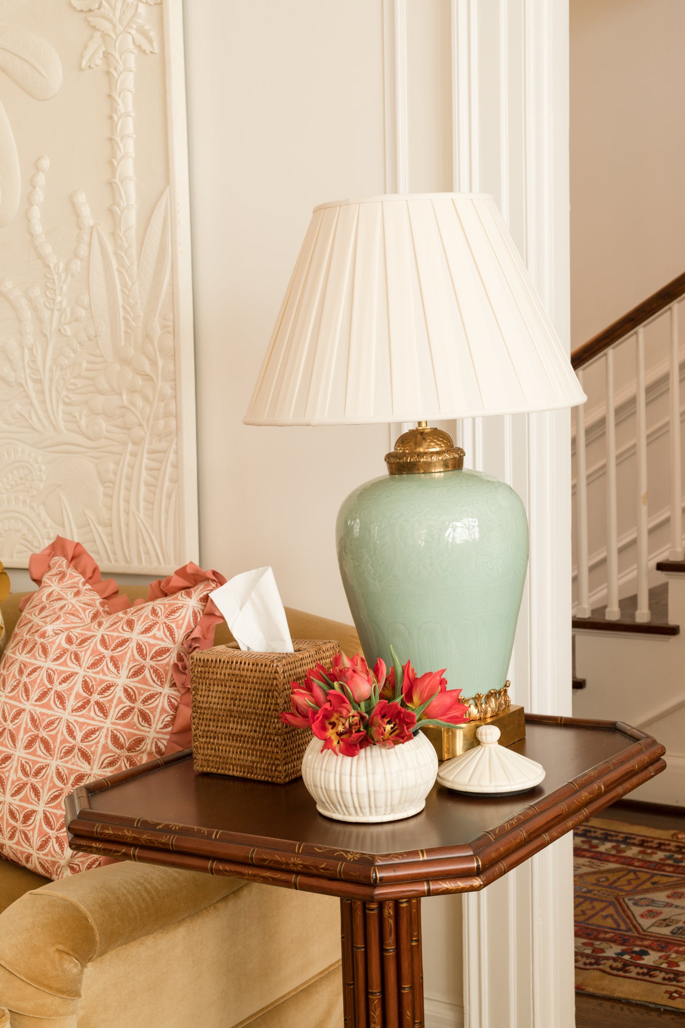 Pedestal Side Table