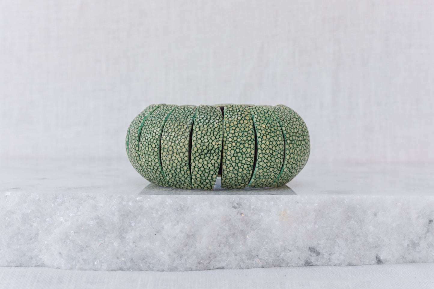 Shagreen Bubble Bracelet-Green