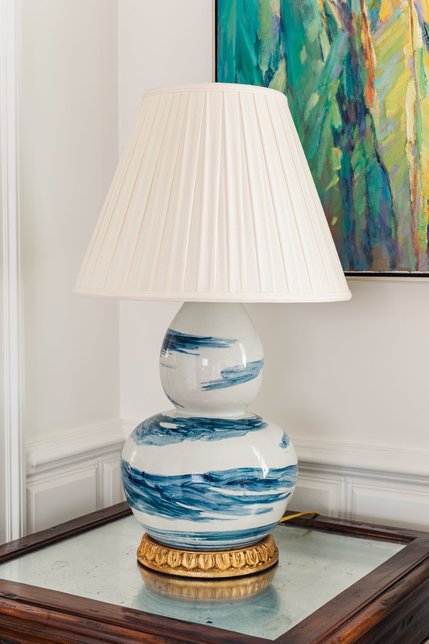 Bunny Williams Brush Stroke Lamp (Blue)