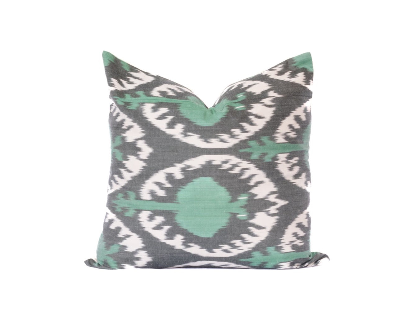 Green Slate Ikat 20" Pillow