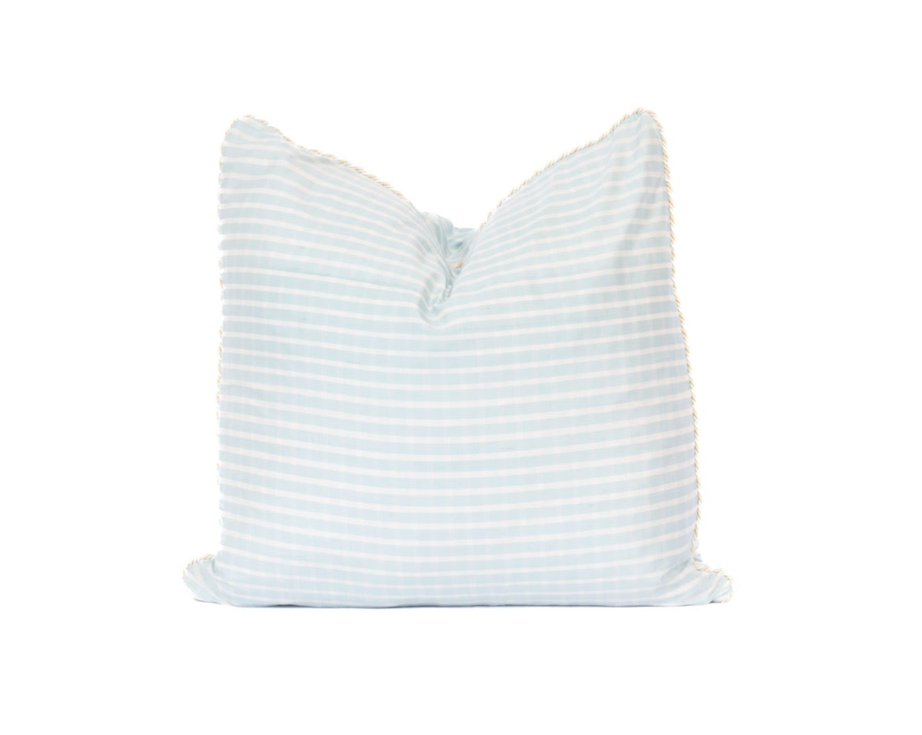 Baby Blue Silk Pillow 20"