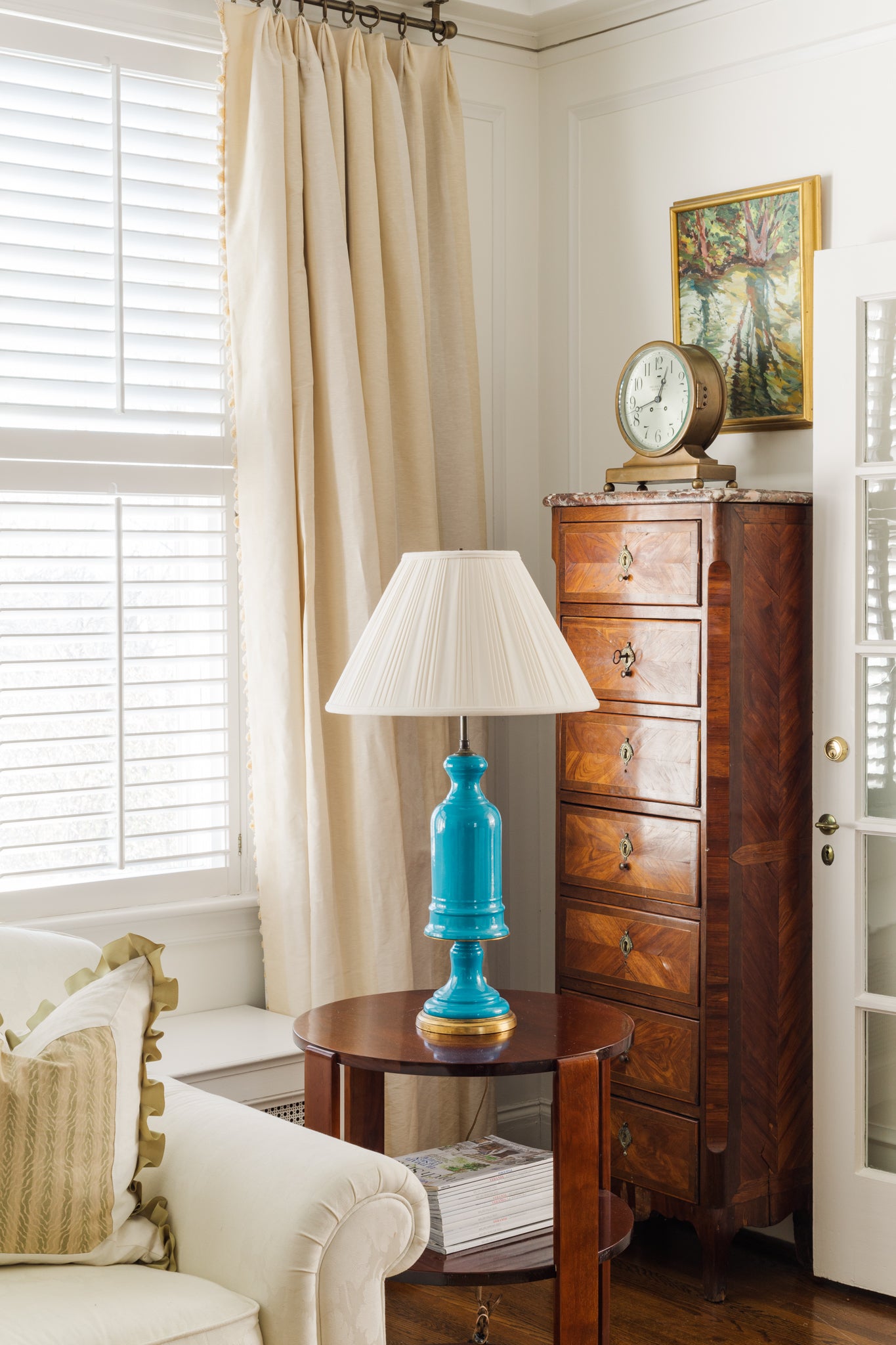 Pair of Lamps in Robin's Egg Blue