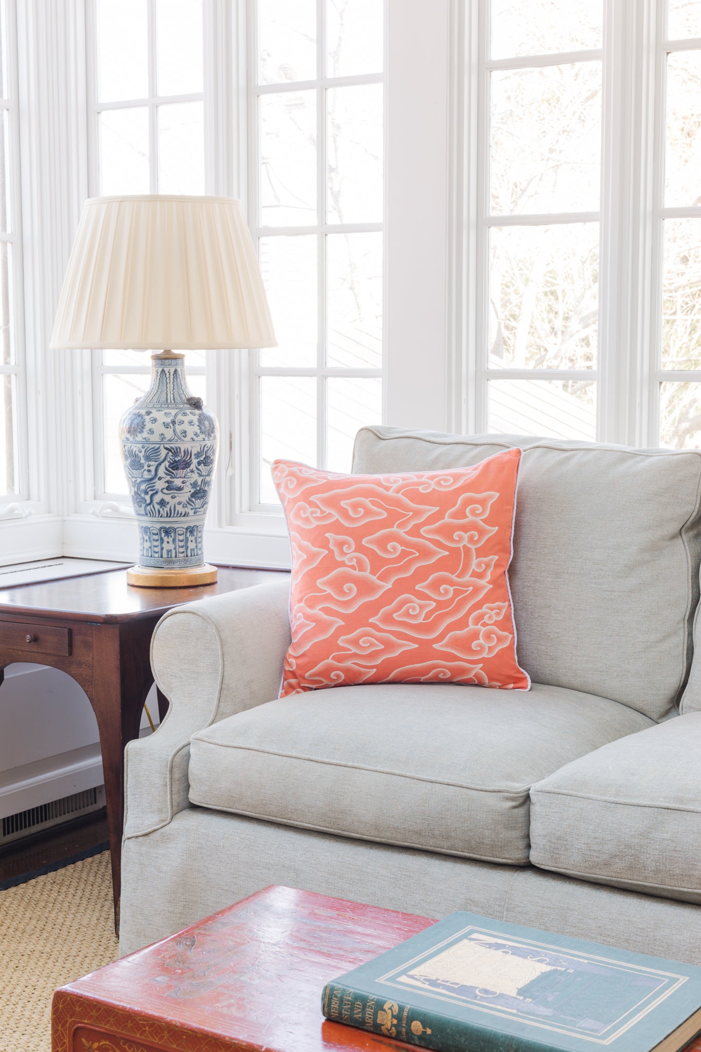 Melon Cloud Batik Pillow