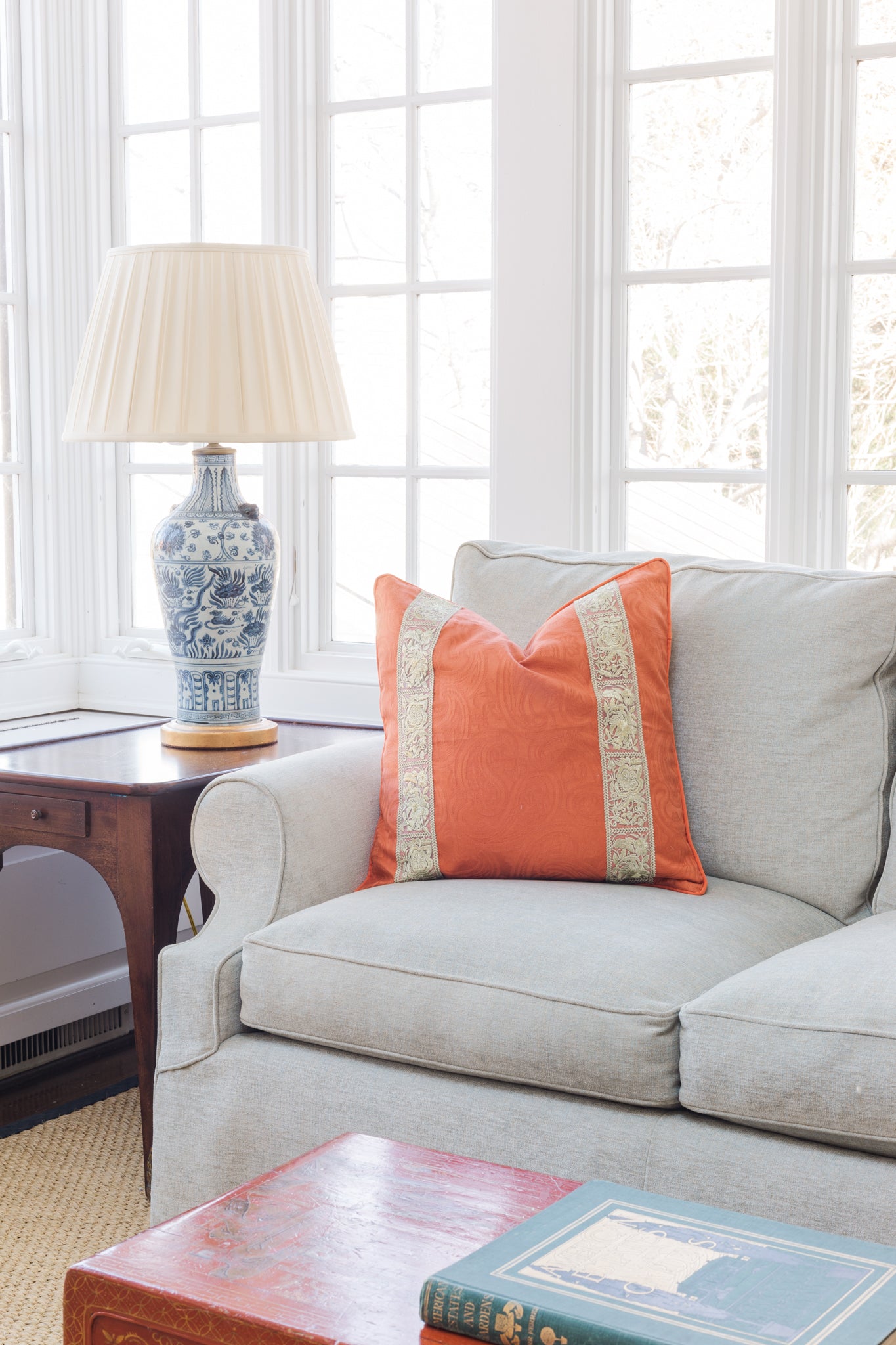 Orange Gilt Pillow