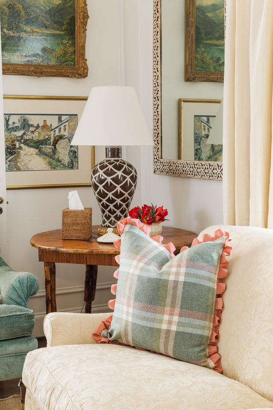 Pastel Wool Plaid 22"