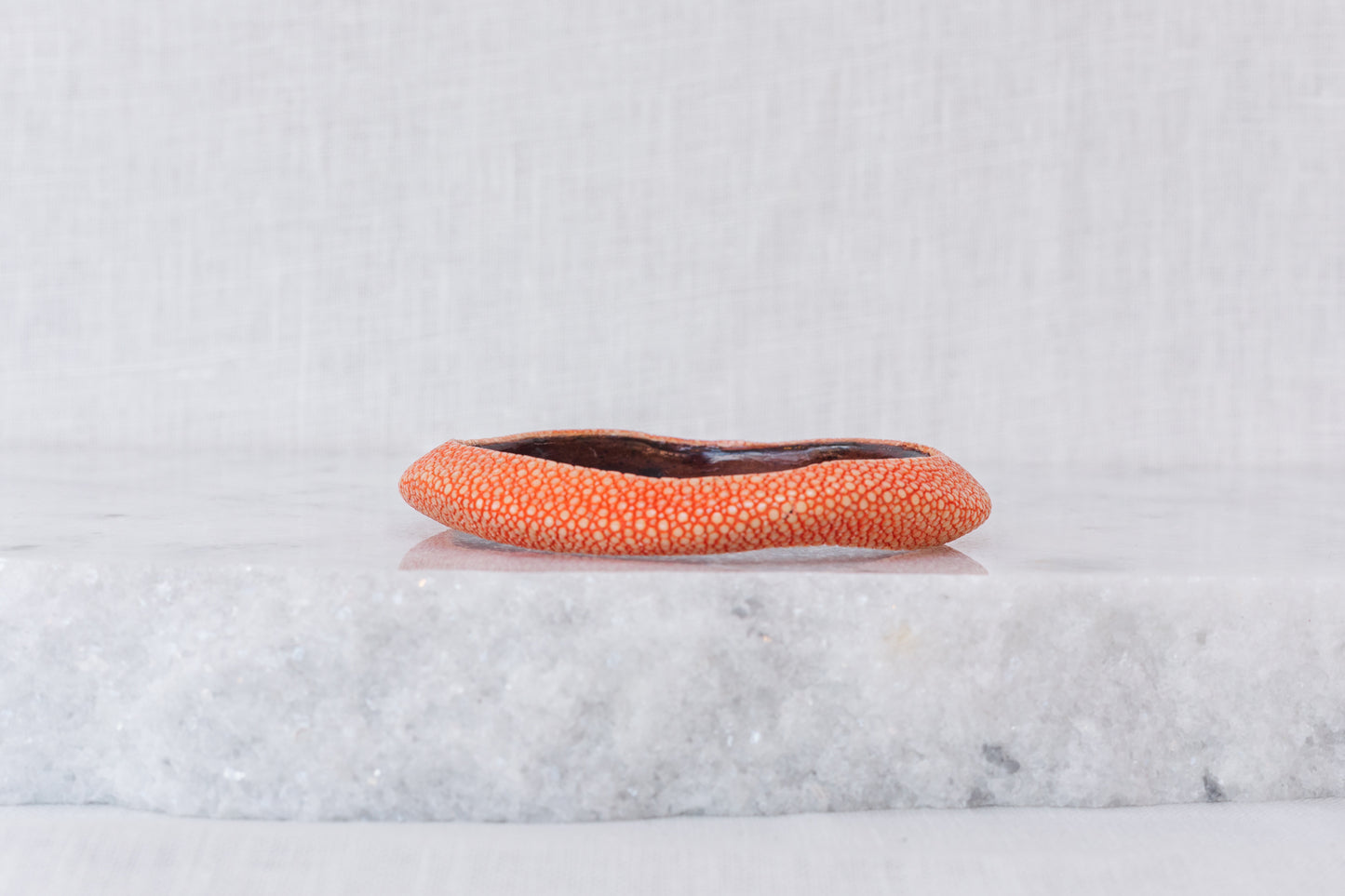 Shagreen Bangle Bracelet-Orange