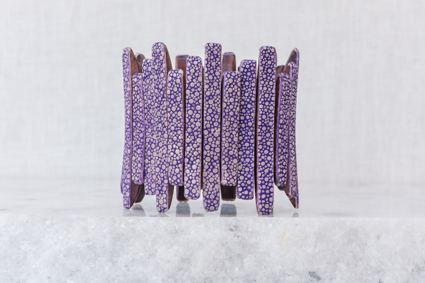 Shagreen Icicle Bracelet-Purple