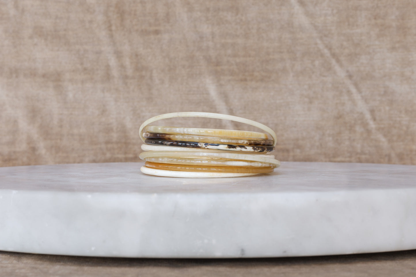Water Buffalo Horn Bangle Set