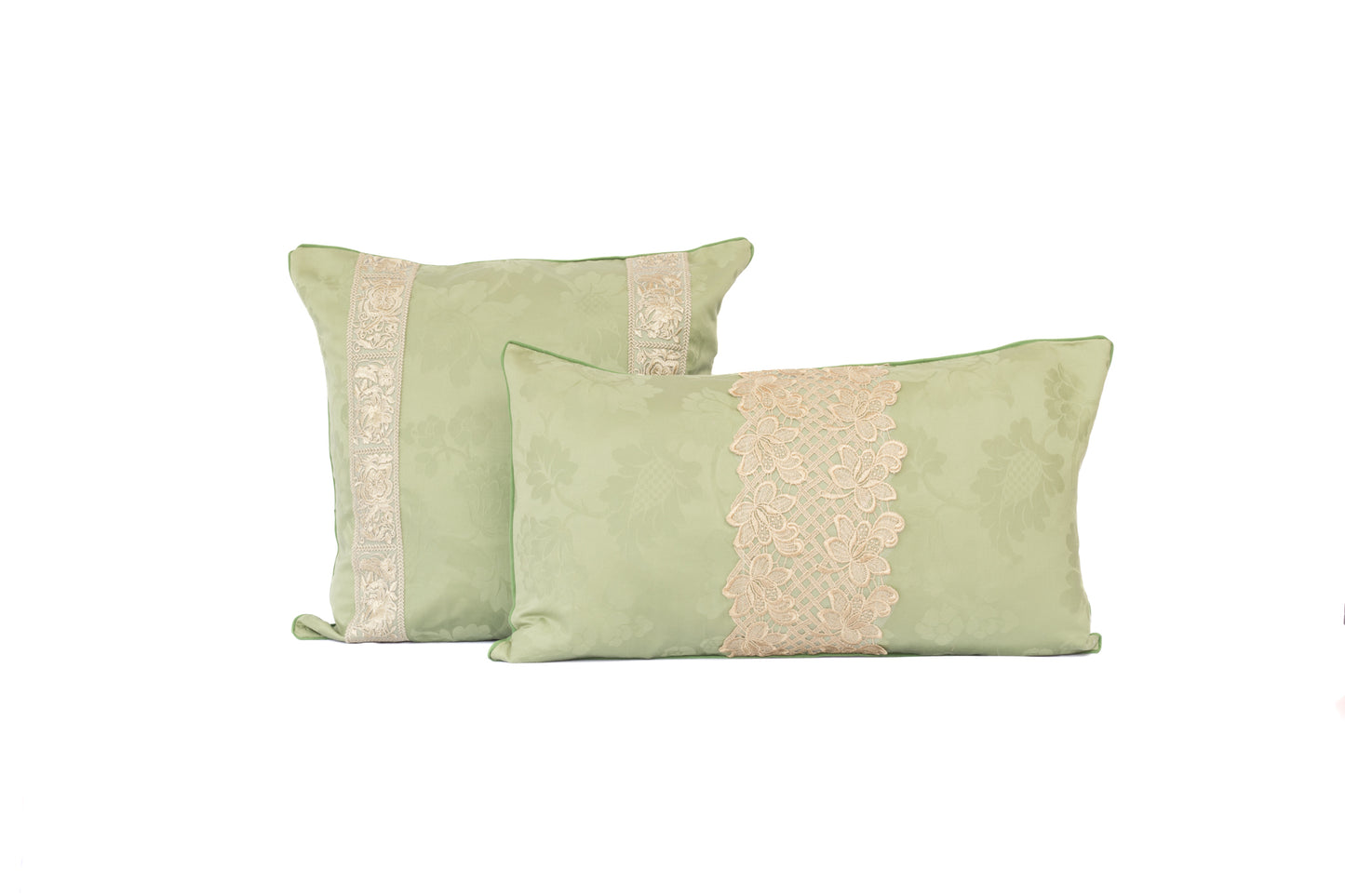 Emerald Lumbar Gilt Pillow