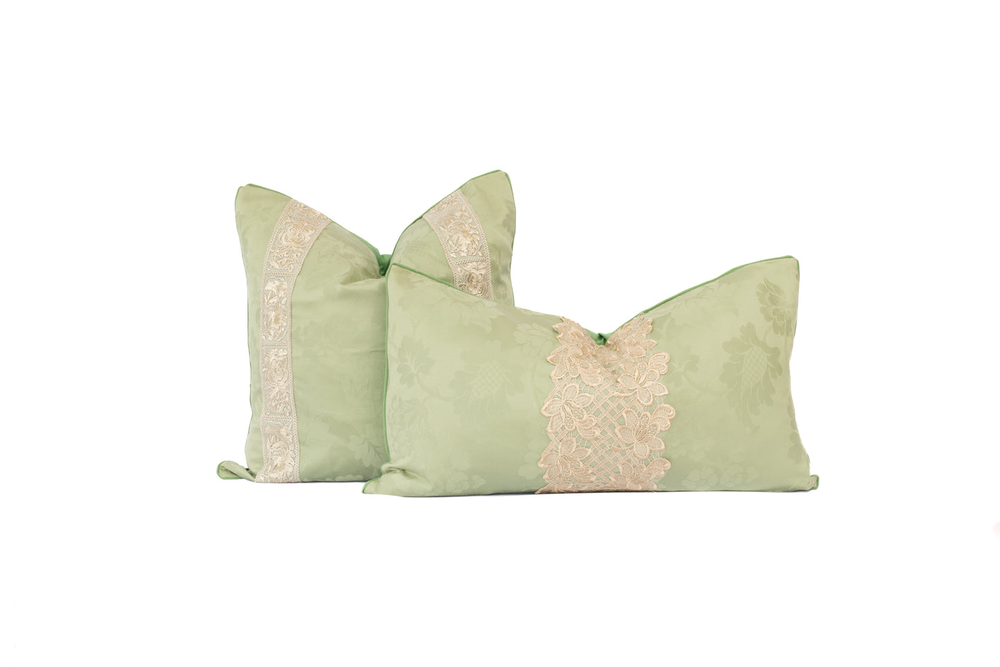 Emerald Lumbar Gilt Pillow