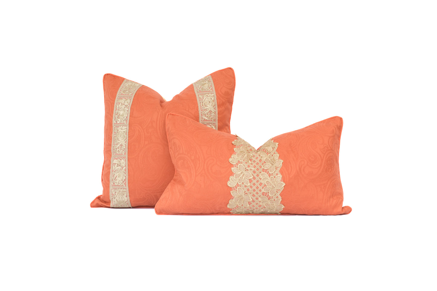 Orange Gilt Pillow